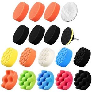 19Pcs 3 Inch Buffing Auto Clean Polijsten Spons Foam Pad Waxen Wiel