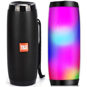 TG157 Portable Speakers Bluetooth Speaker Draadloze Bass Kolom Krachtige Waterdichte Klankkast Hifi Tf Fm Radio Met Led Licht