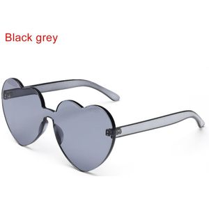 Vrouwen Mooie Hart Randloze Zonnebril Cat Eye Frame Zonnebril Tint Clear UV400 Brillen Trendy Winkelen Sunglass
