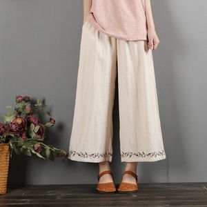 Vintage Wijde Pijpen Broek Vrouwen Pantalon Kung Fu Broek Katoen Linnen Yoga Tai Chi Broek Harajuku Etnische Trausers 10428