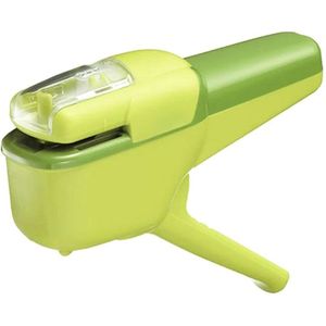 Mini Druk Knop Veilig Willekeurige Kleur Draagbare Papier Binding Briefpapier Leuke Kantoor School Stapleless Nietmachine