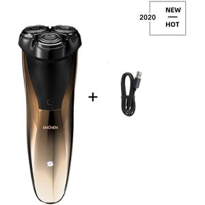 Enchen Blackstone 3D Elektrische Scheerapparaat Mannen Razor IPX7 Waterdichte Type-C Oplaadbare Scheerapparaat Led Opladen Display Scheren Machine