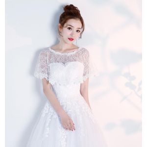Hoge Quallity Kant Bruiloft Jas Wrap Korte Bridal Wraps Shawl Zomer Vrouwen Avond Bolero Bruid Capes Mariage