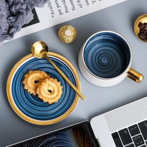 Luxe Persoonlijkheid Herbruikbare Koffiekopje Goud Eenvoudige Herbruikbare Koffiekopje Afternoon Tazas De Cafe Thee Keuken Benodigdheden BC60BD