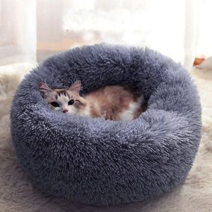 Grappige Speelgoed Hond Ronde Kat Winter Warme Slaapzak Lange Pluche Soft Pet Bed Kalmerende Bed Decoratie #7.13