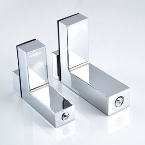 2 Stuks Verstelbare Glasklem Solide Metalen Hout/Glas Plank Beugel Muurbevestiging Plank Klem Meubels Hardware Fittingen