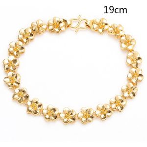 Plated 24K Gold Multi Vorm Punk Armband Curb Cubaanse Ketting Goud Kleur Armbanden Armband Voor Mannen Vrouwen Sieraden