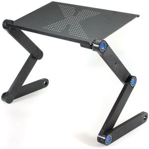 Verstelbare Aluminium Laptop Bureau Ergonomische Computer Bureau Tv Bed Lapdesk Lade Pc Tafel Stand Notebook Tafel Desk Stand