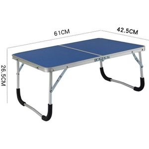 Opvouwbare Laptop Tafel Draagbare Outdoor Camping Tafel Ontbijt Serveren Bed Lade Met Benen Plooien In Half Met Innerlijke Opslagruimte