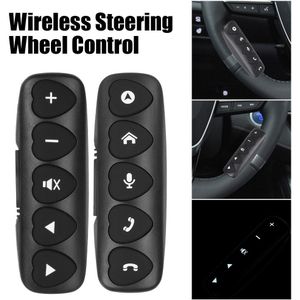 Leepee Draadloze Controller Knoppen Lichtgevende Bluetooth-Compatibel Auto Stuurwiel Afstandsbediening 2 Stuks Dvd Navigatie