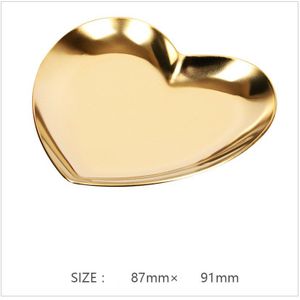Nordic Woondecoratie Accessoires Dienblad Metalen Hartvormige Ring Ketting Sieraden Organizer