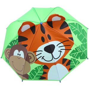 Baby Cover Parasol Voor Zon Regen Bescherming Uv-stralen 3D Cartoon Outdoor Paraplu Windbestendig Opvouwbare Paraplu Regen Winddicht @ 45