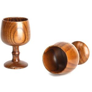 Houten Wijn Goblet Natuurlijke Jujube Hout Water Koffie Cup