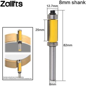 1Pcs Flush Trim Router Bit Top & Bottom Lager 8 ''Schacht Houtbewerking Tool Houtbewerking Router Bits