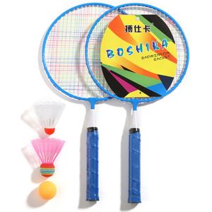 Badminton Rackets Voor Kinderen Set Duurzaam Badminton Set Voor Kinderen Indoor En Outdoor Sport Spel Met 2 Badminton En 1 tafel