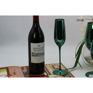 Creatieve Groene Kleur Plating Metalen Glas Met Een Glas Champagne Wijn Cup Trouwzaal Decoratie Groen Goblet