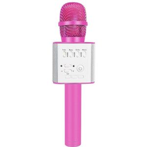 Professionele Bluetooth Draadloze Microfoon Karaoke Microfoon Bluetooth Speaker Met Lights Handheld Zingen Mic Speler Ktv