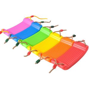 Bbsky Kinderen Plezier Beveiliging Swing Outdoor Sport Speelgoed Schommels Plastic Tuin Kinderen Opknoping Seat Speelgoed Hoogte Verstelbare Touwen C224