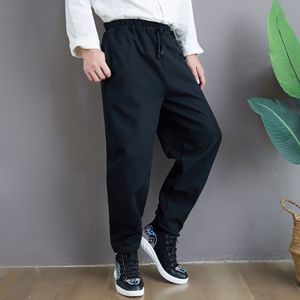 Winter Mannen Sweatpant Dikke Fleece Warm Harem Losse Bloeiers Baggy Yoga Running Joggier Fitness Workout Casual Broek Activewear