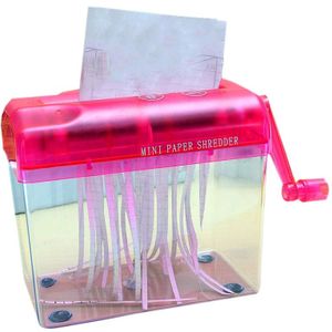 Mini Hand Shredder Draagbare Papiervernietiger A6 Handleiding Shredder Documenten Papier Snijgereedschap Home Office Desktop Briefpapier