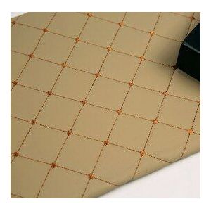 Meubels PU lederen geperforeerde geborduurde plaid stof auto interieur dak stof plaid auto zitkussen stof 0.3cm