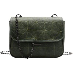 Zachte PU Lederen Crossbody Tassen Voor Vrouwen Ketting Schouder Tas Comfortabele Lady Kleine Handtassen Zwarte Zakken