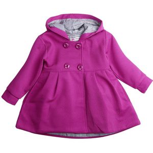 Laatste Baby Girl Hooded Trenchcoat Winter Windjack Parka Jas Kids Bovenkleding