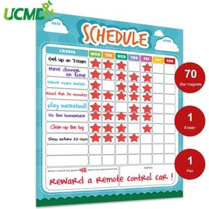 Magnetische Kids Tijdschema Voor Koelkast Sticker Wekelijkse Planner Te Doen Lijst Bericht Memo Whiteboard Karwei Beloning Grafiek Kalender