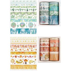 20Pcs Decoratieve Kawaii Washi Tape Set Papier Stickers Japanse Briefpapier Scrapbooking Supply, 10Pcs F & 10Pcs I