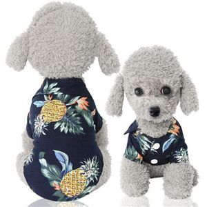 Hawaiiaanse Stijl Franse Bulldog Shirt Mode Huisdier Kleding Voor Honden Shirt Knappe Hond Kleding Zomer Schattige Puppy Kleding