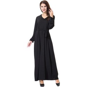 Islamitische Abaya Jurken Vrouwen Arabische Dames Caftan Kaftan Maleisië Abaya Dubai Turkse Dames Kleding Vrouwen Moslim Jurken