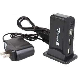 7 Port USB High Speed USB 2.0 Hub met Power Adapter Converter voor PC Laptop Ac US/EU plug Adapter Converter