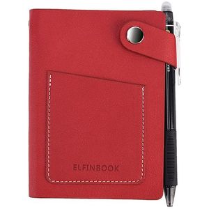 Elfinbook Mini Smart Herbruikbare Uitwisbare Faux Lederen Notebook Papier Notepad Dagboek Journal Kantoor School Reizigers Als Rocketbook