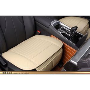 lederen vier seizoenen auto Front Zitkussen Cover Autostoel Pad lederen slijtvaste Auto Seat Cover