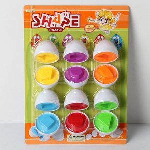 Gekoppeld eieren Gashapon Clever egg Oefenen de hersenen Baby speelgoed Emulatie puzzel speelgoed Coördinatie van hand en hersenen 6 stks/set