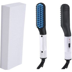 Stijltang Haar Kam Borstel Baard Stijltang Multifunctionele Haar Rechttrekken Kam Haar Krultang Quick Baard Haar Styler