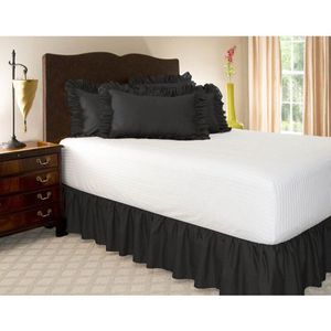 Bed Rok Wit Wrap Rond Elastische Bed Rokken Zonder Bed Oppervlak Slaapkamer Decoraties 6 Kleuren