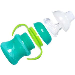 250 ml Leuke Baby fles Pasgeboren Kinderen Leren Voeden Drinken Handvat Fles Kids Stro Sap Water Flessen Training Cup