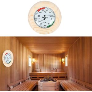 Massief Houten Digitale Sauna Houten Thermometer Hygrometer Voor Thuis Sauna Kamer Muur Opknoping Sauna Hygrothermograph Sauna