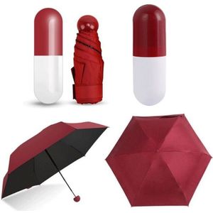 Mode Schattige Mini Draagbare Opvouwbare Paraplu Opvouwbare Parasol Regen Anti-Uv Reizen Paraplu