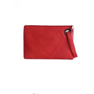Brand Vrouwen Envelop Clutch Bags Dame Avondfeest Zak Effen Kleur Rits Clutch Handtas Voor Modieuze Meisje