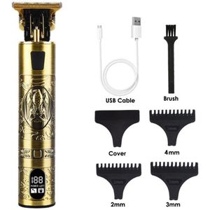 Usb Elektrische Tondeuse Lcd Oplaadbare Scheerapparaat Baard Trimmer Professionele Mannen Haar Snijmachine Baard Kapper Hair Cut