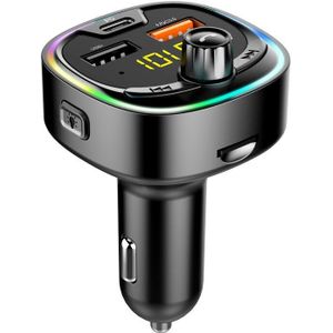 Korseed Fm-zender Quick Lading QC3.0 PD18W Snelle Usb Car Charger Handsfree Bluetooth 5.0 Car Kit MP3 Speler Fm Modulator