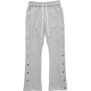 Dark Icoon Side Knop Joggingbroek Mannen Elastische Taille Trekkoord Flare Broek Street Broek Voor Man