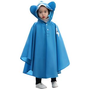Poncho Regenjas Cartoon Effen Kleur Waterdichte Regenjas Voor Kinderen Kids Student Regenjas Poncho Siamese Regen Pak