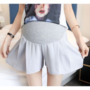 Poungdudu Moederschap shorts hipster moeder dragen chiffon moederschap losse grote size buik ondersteuning broek dunne zomer