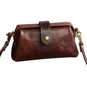 Zakken Premium Lederen Retro Handgemaakte Tas Unieke Opening Kleine Vrouwen Crossboy Tas TY66