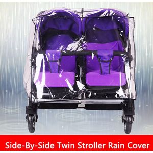 Pvc Wandelwagen Regenhoes Bescherming Waterdichte Rits Open Twin Baby Auto Transparante Opvouwbare Wind Dust Shield Universele Duurzaam