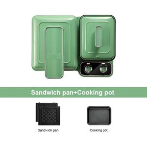 Broodrooster Brood Oven Grill Ontbijt Machine Sandwich Maker Steak Omelet Koekenpan Voedsel Stoomboot Eieren Eierkoker Pasta Noodle Fornuis
