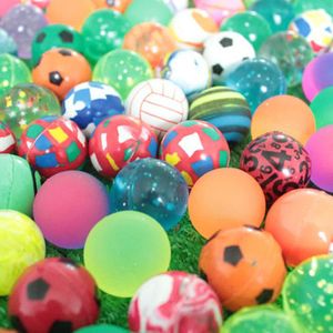 100 Stuks Diverse Kleurrijke Kleine Bouncy Ballen Elastische Rubberen Bal Speelgoed voor Kinderen Spelletjes Party Favor DIY Crafting 1.3 inch diameter